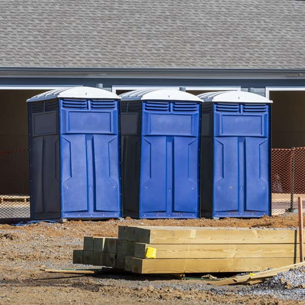 what is the expected delivery and pickup timeframe for the porta potties in St Charles Missouri